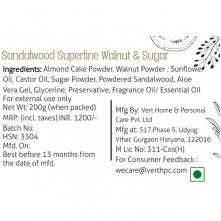 Sandalwood Superfine Walnut and Sugar Body Scrub